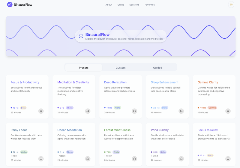 BinauralFlow Dashboard